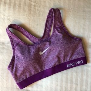 Nike Pro Dri Fit Purple Sports Bra
